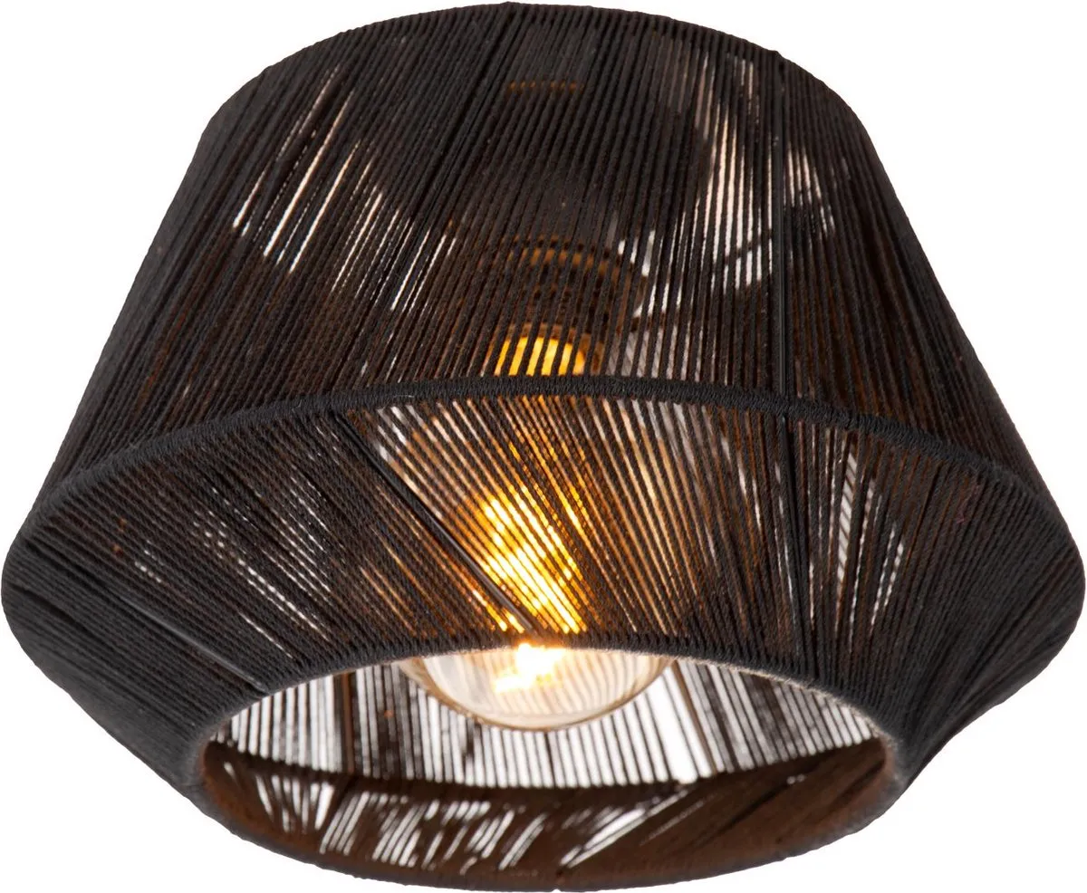 Lucide Jessica Plafonnière Ø30cm - 1xE27 - Zwart