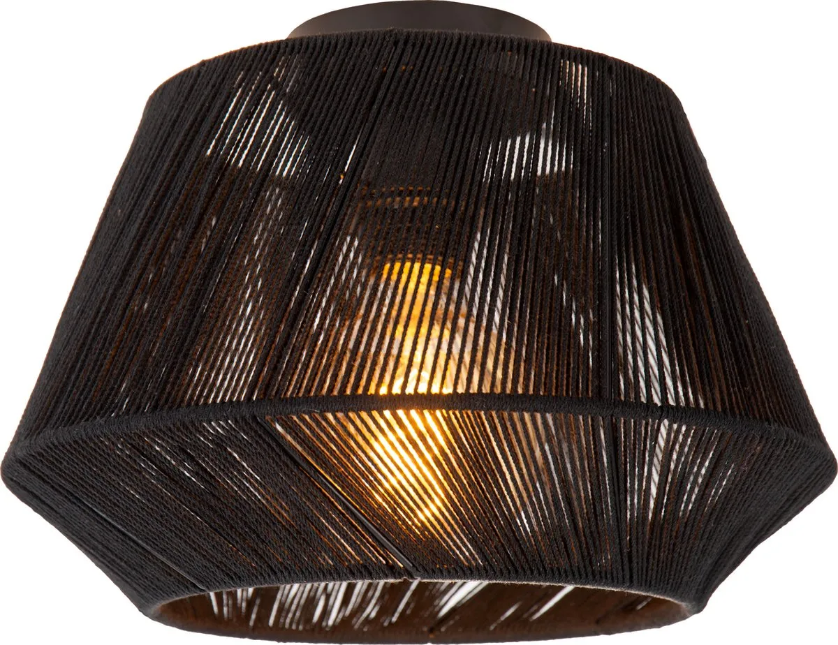 Lucide Jessica Plafonnière Ø30cm - 1xE27 - Zwart
