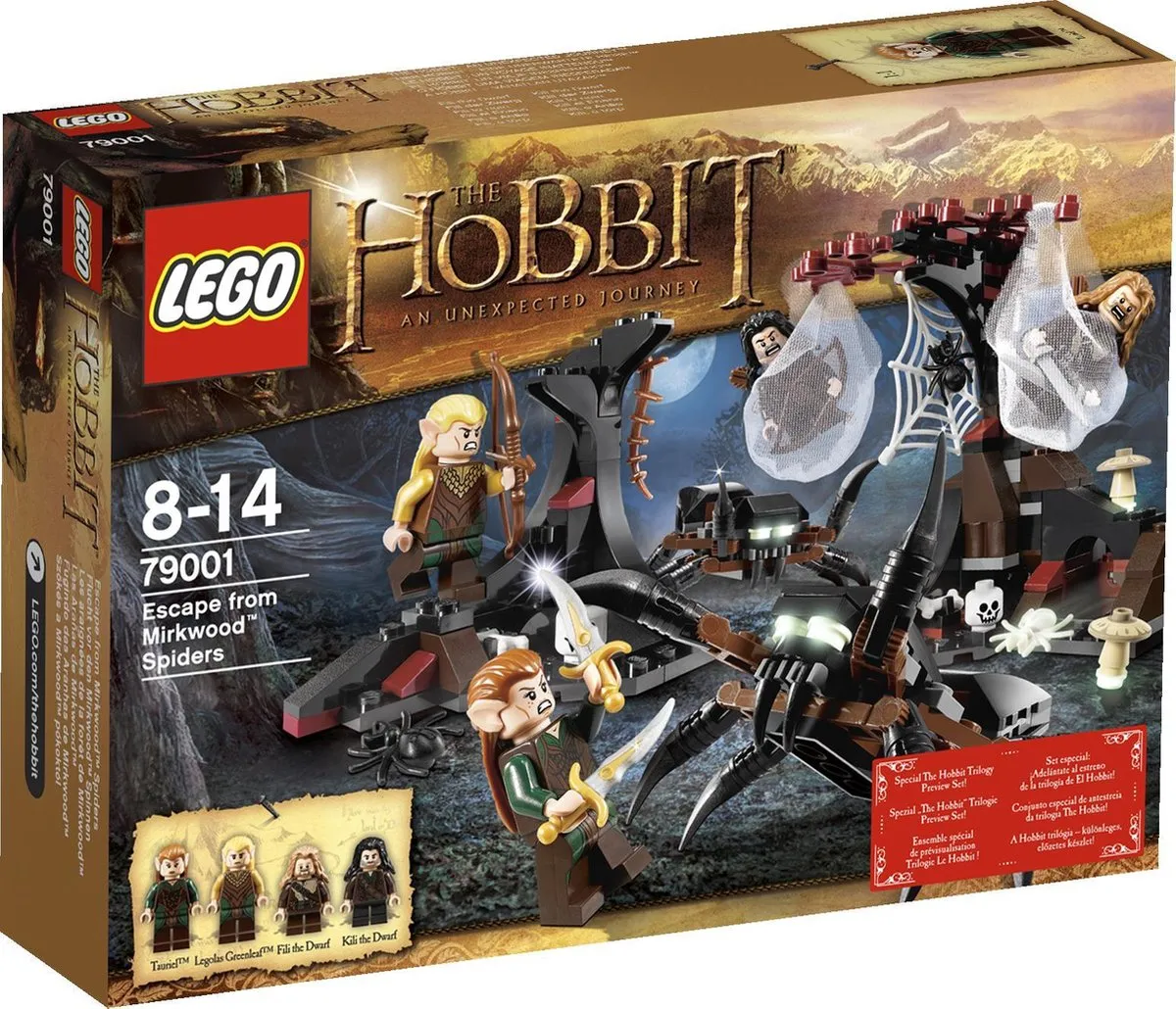 LEGO The Hobbit Mirkwood Spinnen Ontsnapping 79001