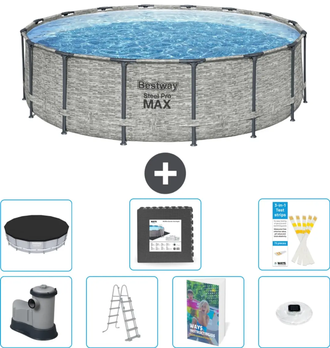 Bestway Steel Pro MAX Zwembad 488x122cm
