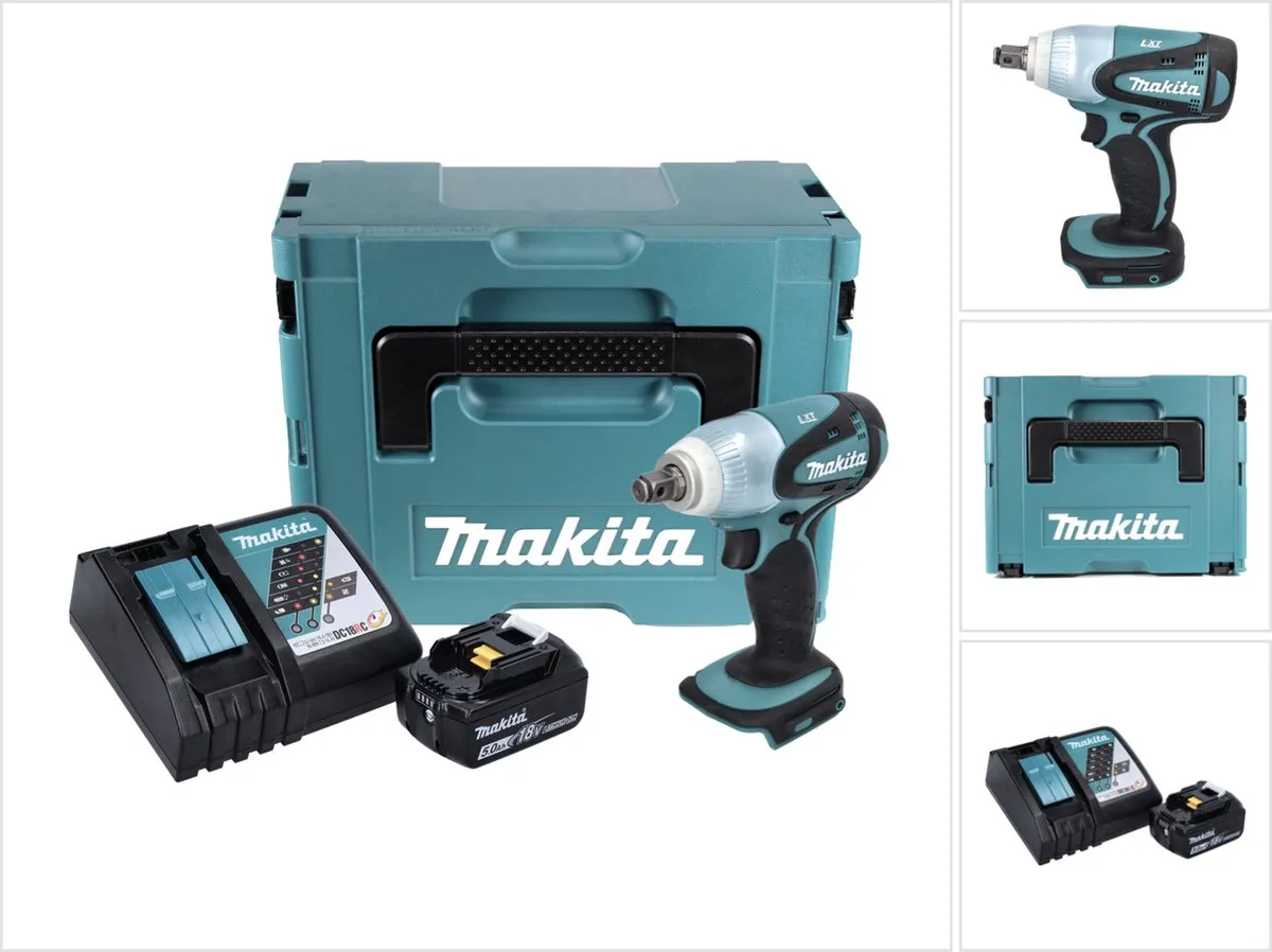 Makita DTW 251 RT1J Slagmoersleutel 18V 230Nm