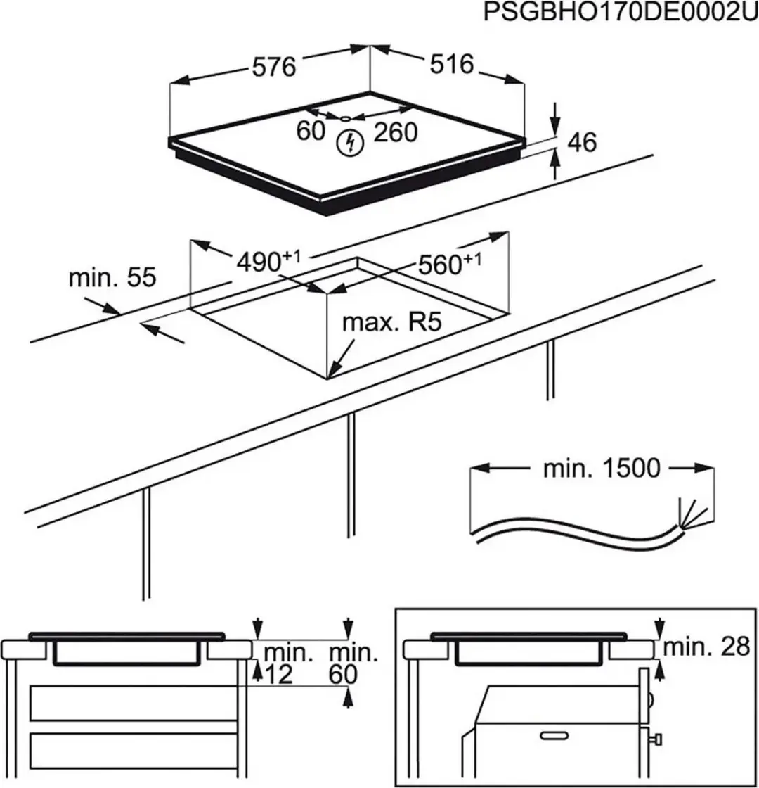 AEG IKE64441XB Inbouw Inductiekookplaat 60cm