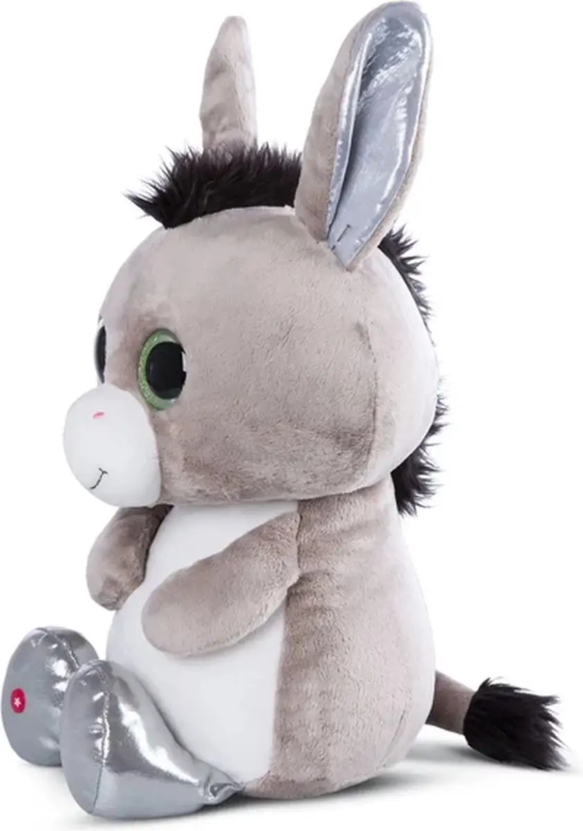 Nici Donki XL Glubschis Knuffel Ezel - 45cm - Meerkleurig