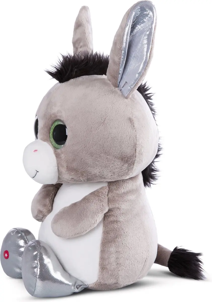 Nici Donki XL Glubschis Knuffel Ezel - 45cm - Meerkleurig