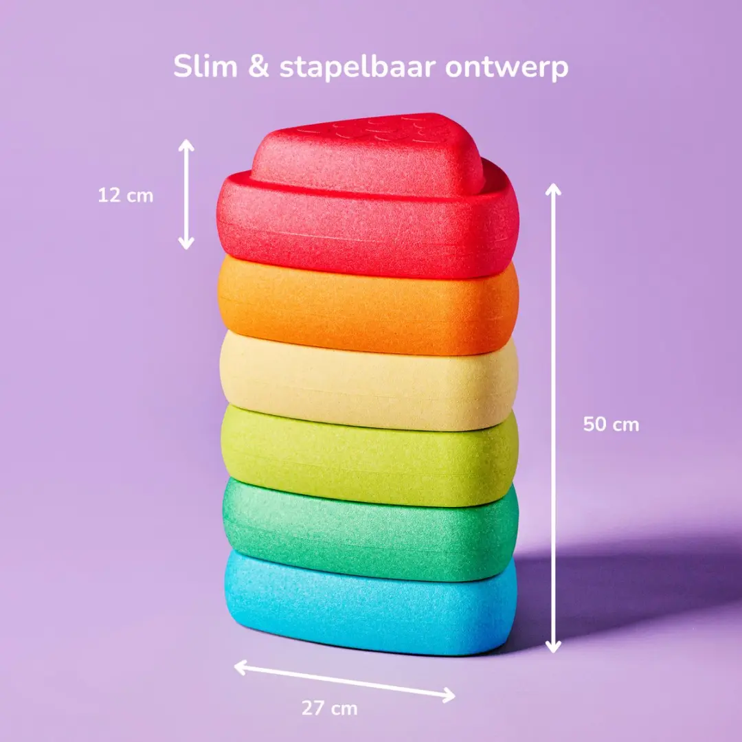 Nattou Blocky Balans Stapelstenen 29cm - Multicolor