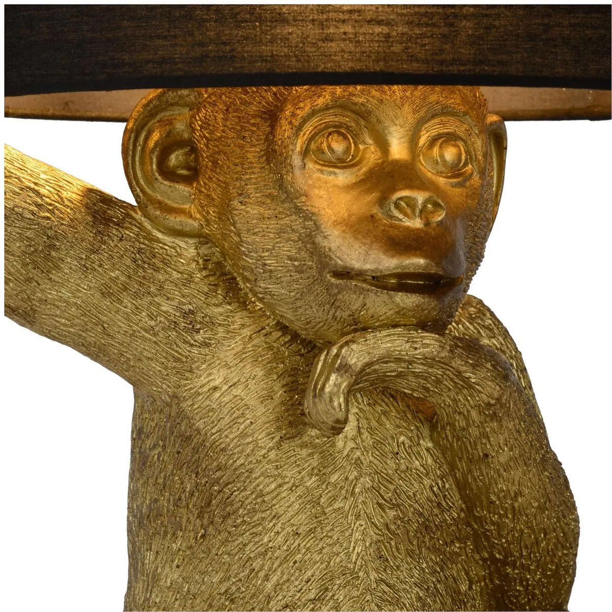 Lucide Extravaganza ChimP Tafellamp Ø30cm - 1xE14 - Zwart