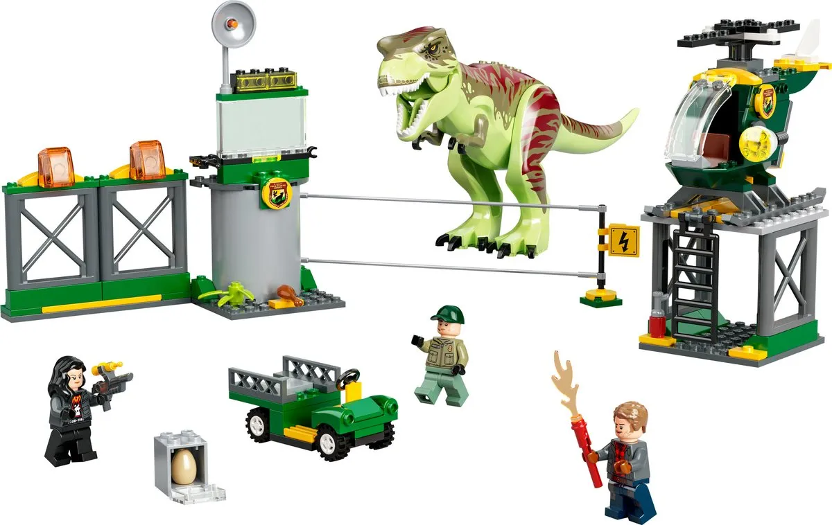 LEGO Jurassic World T.Rex Ontsnapping 76944 - Veelkleurig
