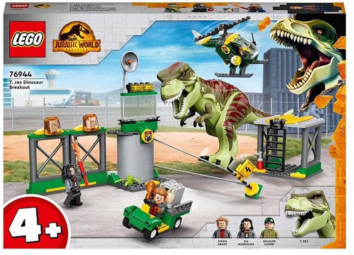 LEGO Jurassic World T.Rex Ontsnapping 76944 - Veelkleurig