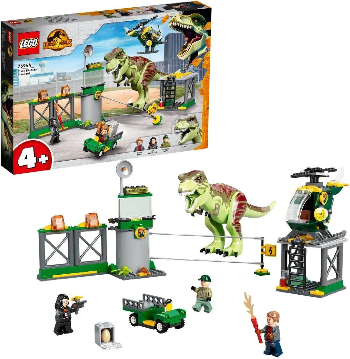 LEGO Jurassic World T.Rex Ontsnapping 76944 - Veelkleurig - afbeelding 6 van 6