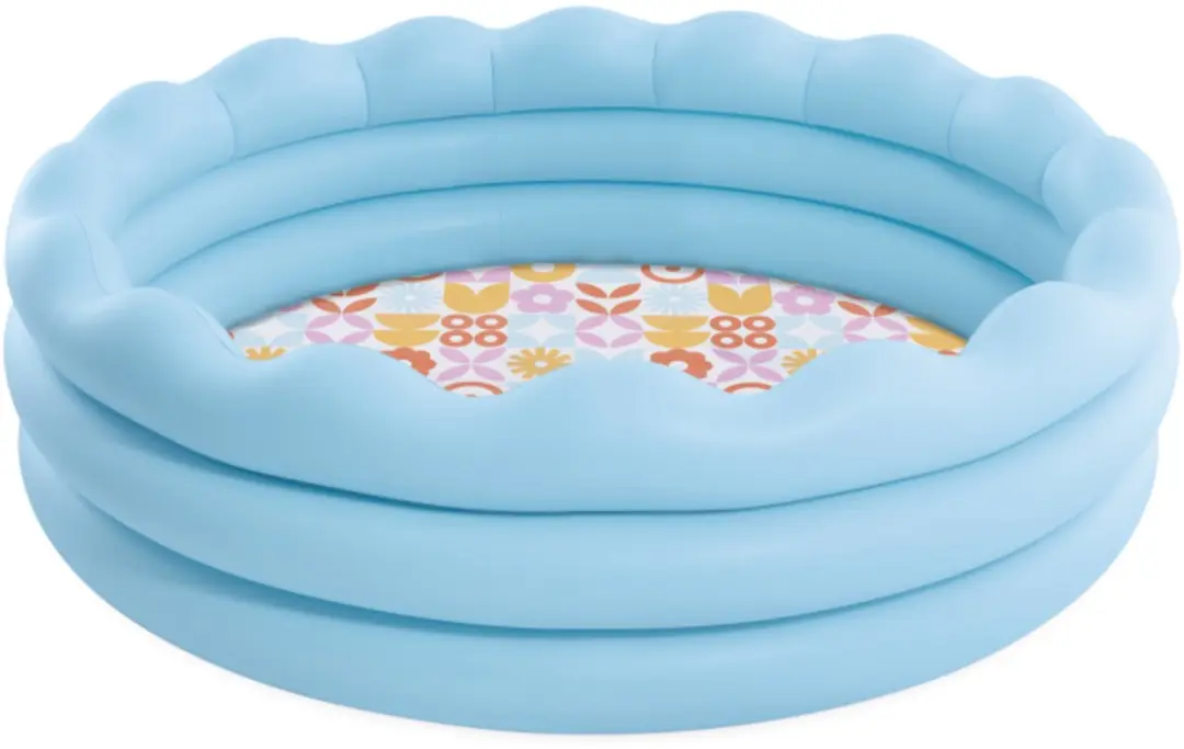 Intex Opblaasbaar Zwembad 56191NP - 168cm - Natuurlijk Bloemmotief Blauw
