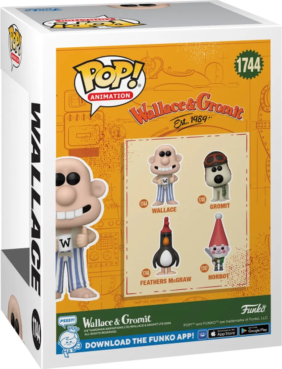 Funko Pop Animation Wallace & Gromit Wallace #1744 - Multi