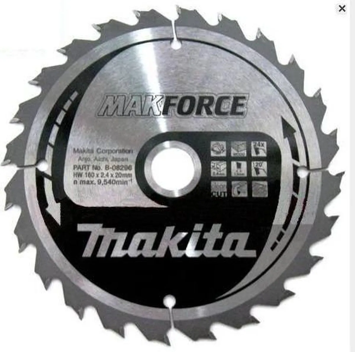 Makita Makforce Cirkelzaagblad B-32144 - Ø190mm 12T
