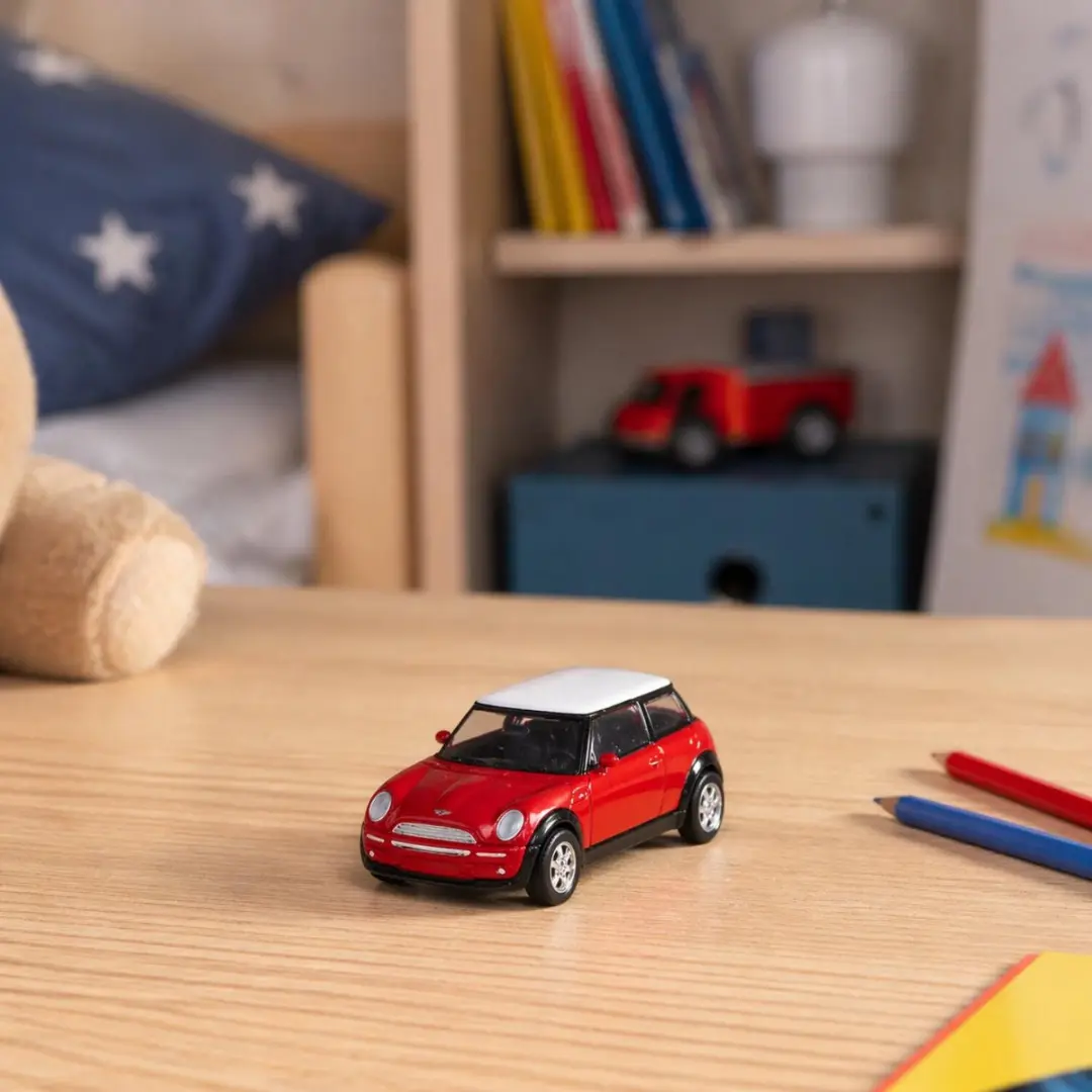 Goki Mini Cooper Modelauto Rood - 7cm - Schaal 1:60