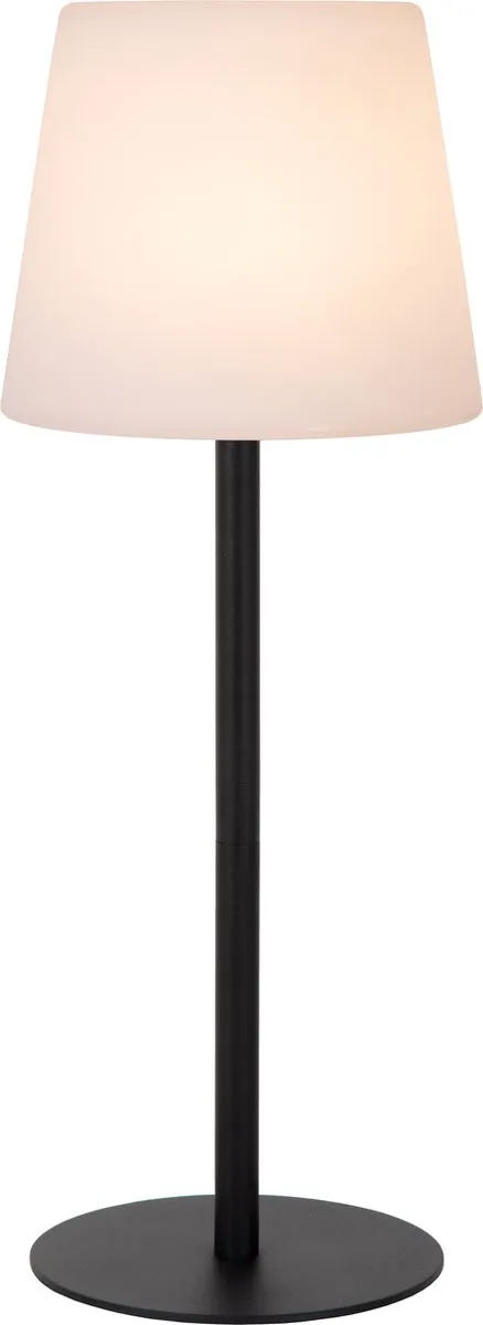 Lucide TYON Oplaadbare LED Tafellamp 2W 2700K - Zwart