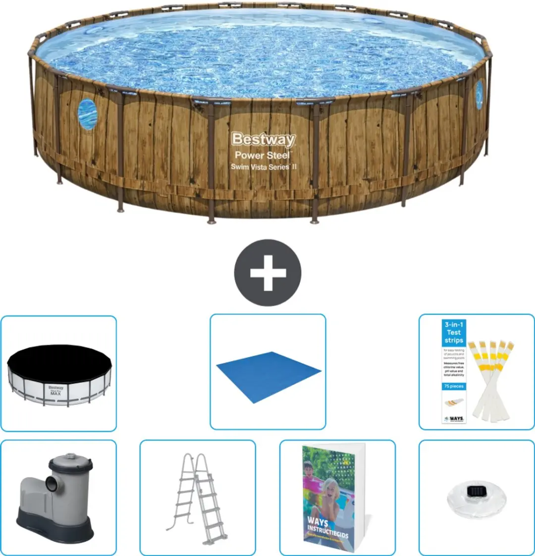 Bestway Power Steel Swim Vista Zwembad 549cm