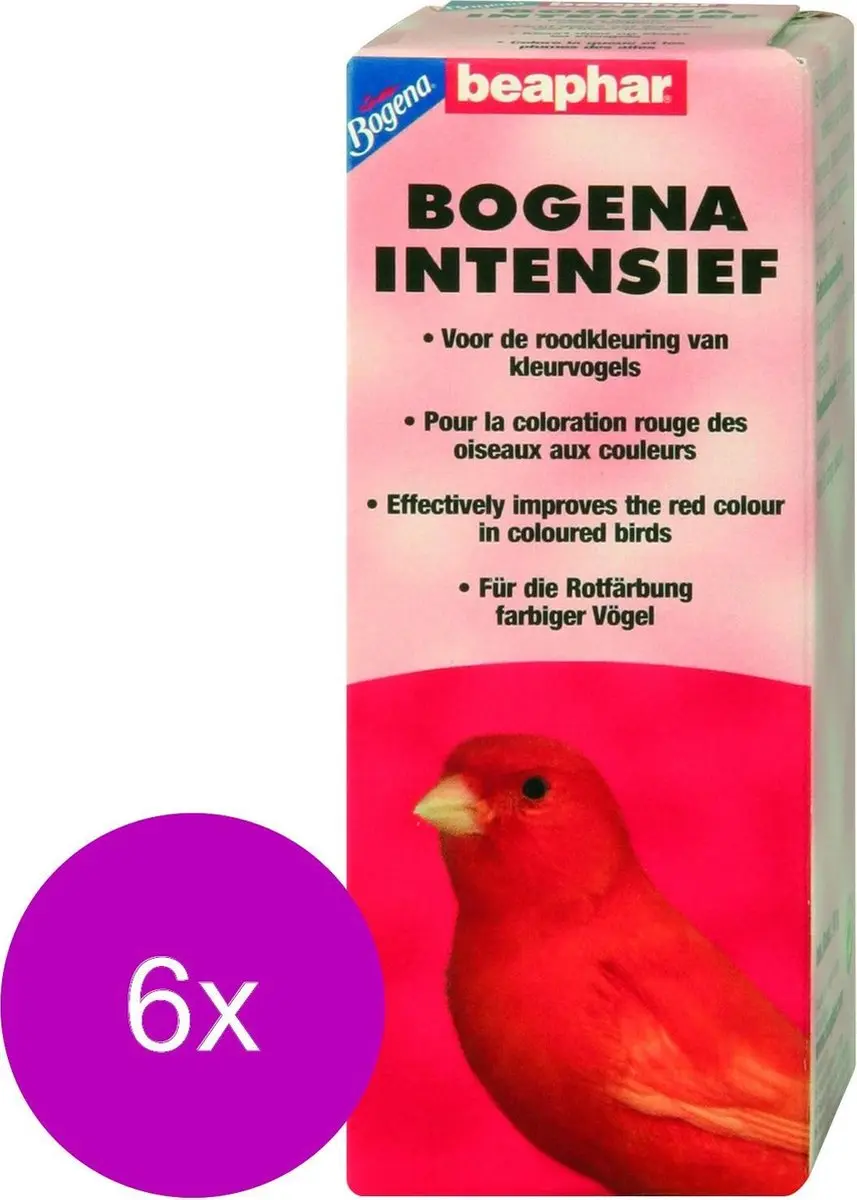 Beaphar Intensief Rood Vogelsupplement 6x10g