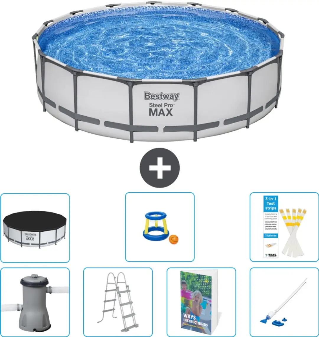 Bestway Steel Pro MAX Zwembad 457x107cm