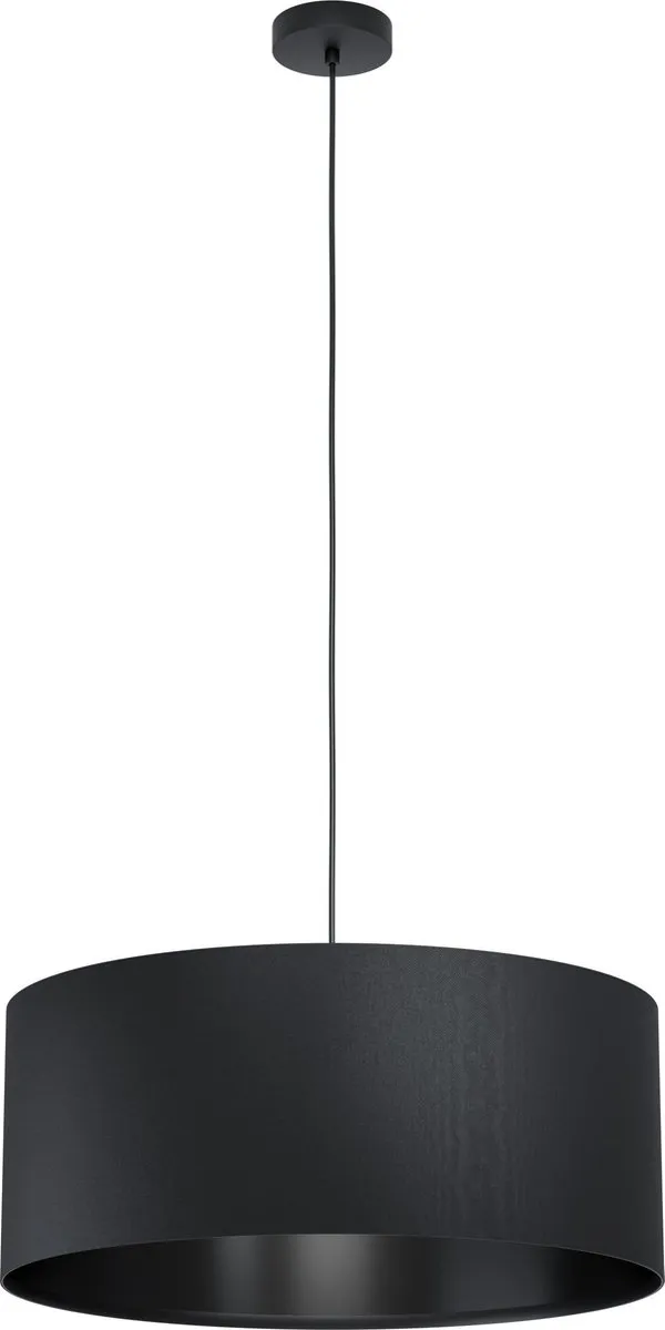 Eglo Maserlo 1 Hanglamp E27 - Ø53cm - Zwart