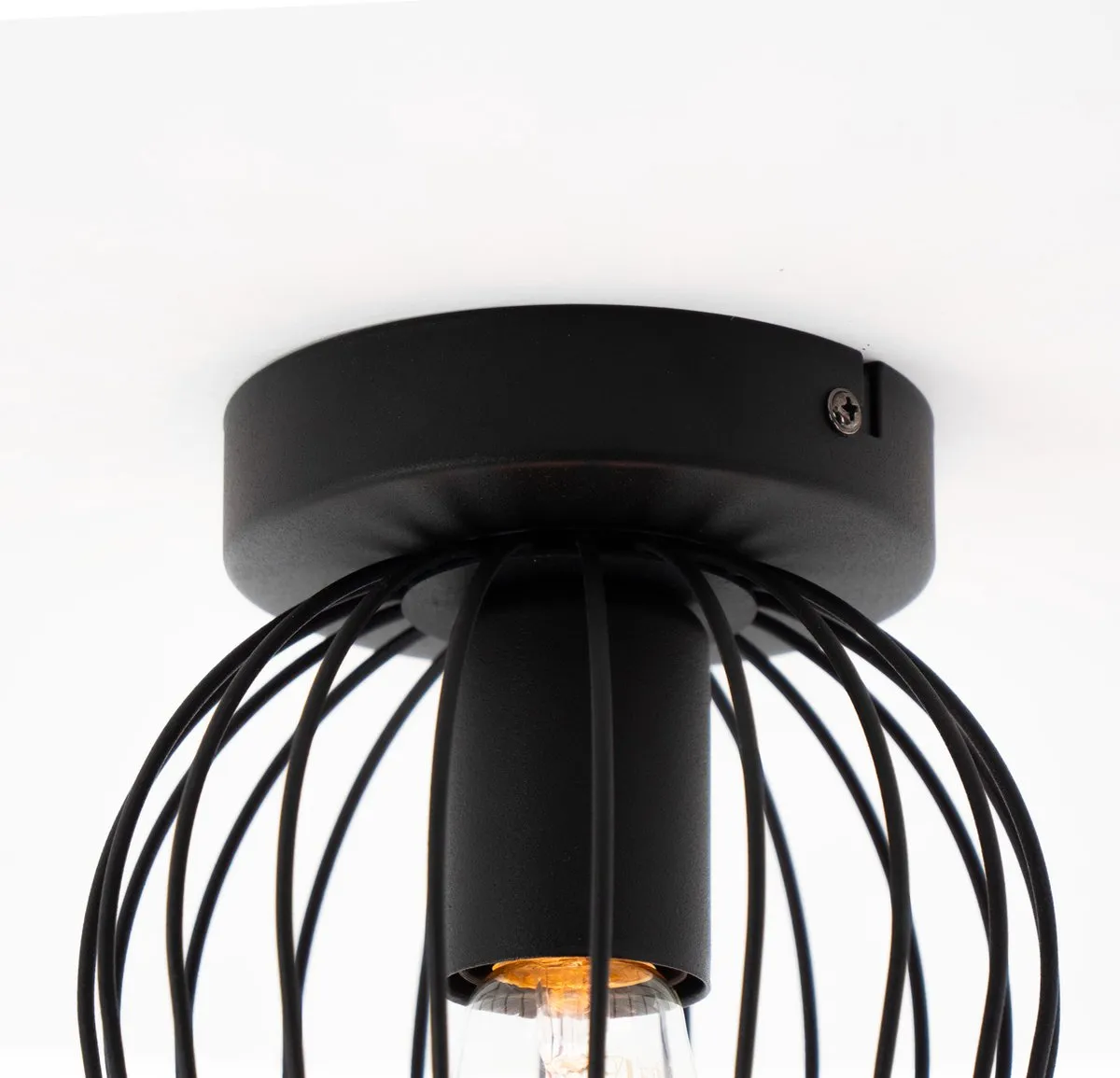 Eglo Newtown Plafondlamp E27 - Ø16cm - Zwart