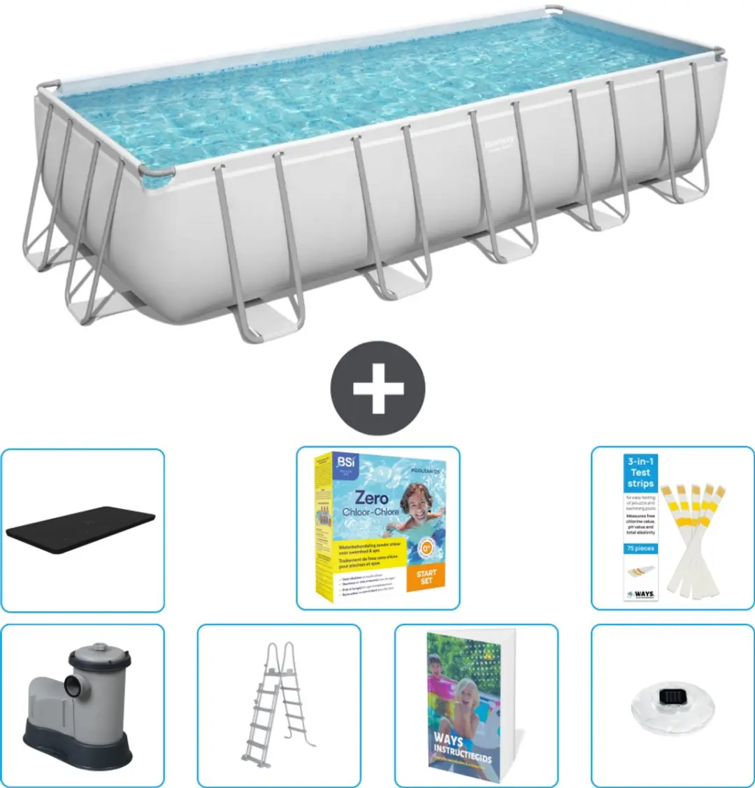 Bestway Power Steel Zwembad 640x274x132cm