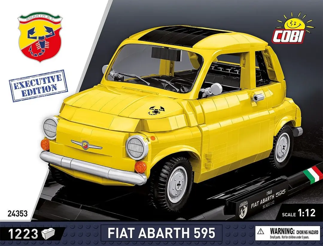 Cobi Fiat 500 Abarth 1965 - 1223 Stukken - Meerkleurig