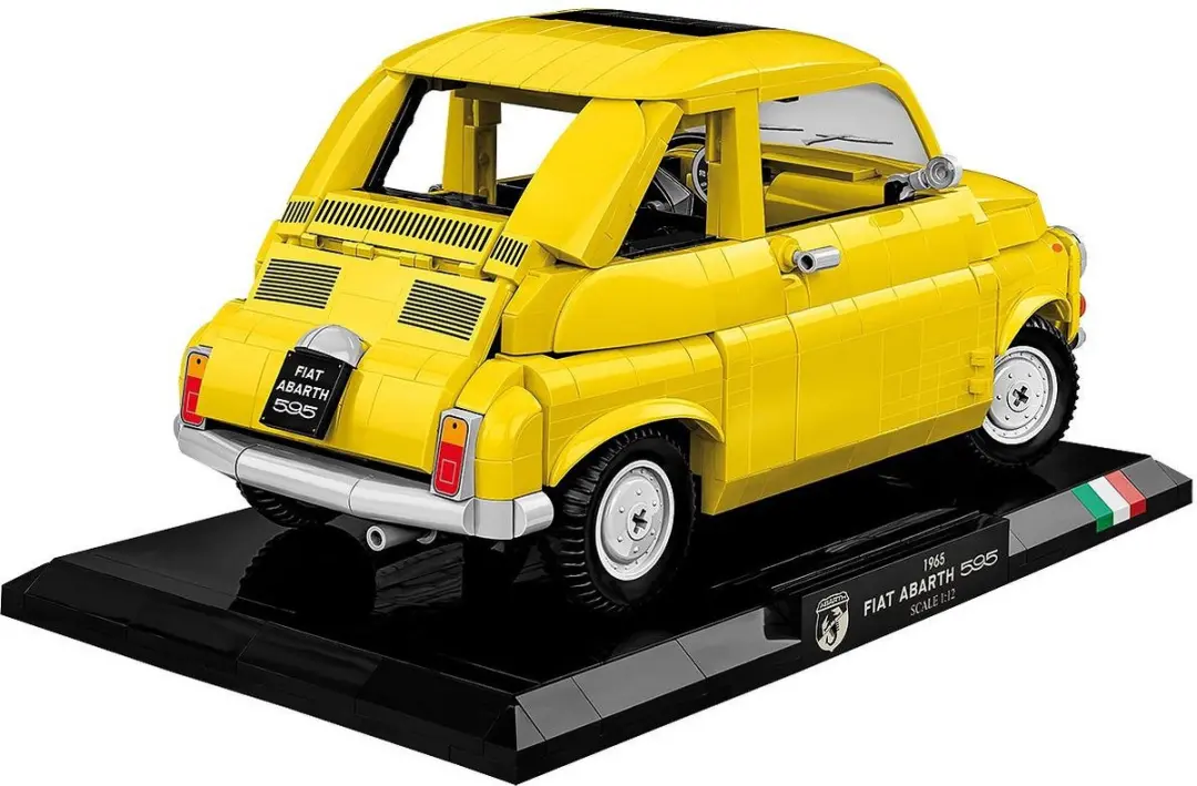Cobi Fiat 500 Abarth 1965 - 1223 Stukken - Meerkleurig