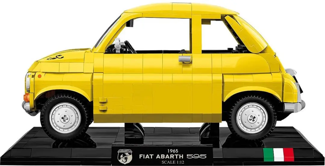 Cobi Fiat 500 Abarth 1965 - 1223 Stukken - Meerkleurig