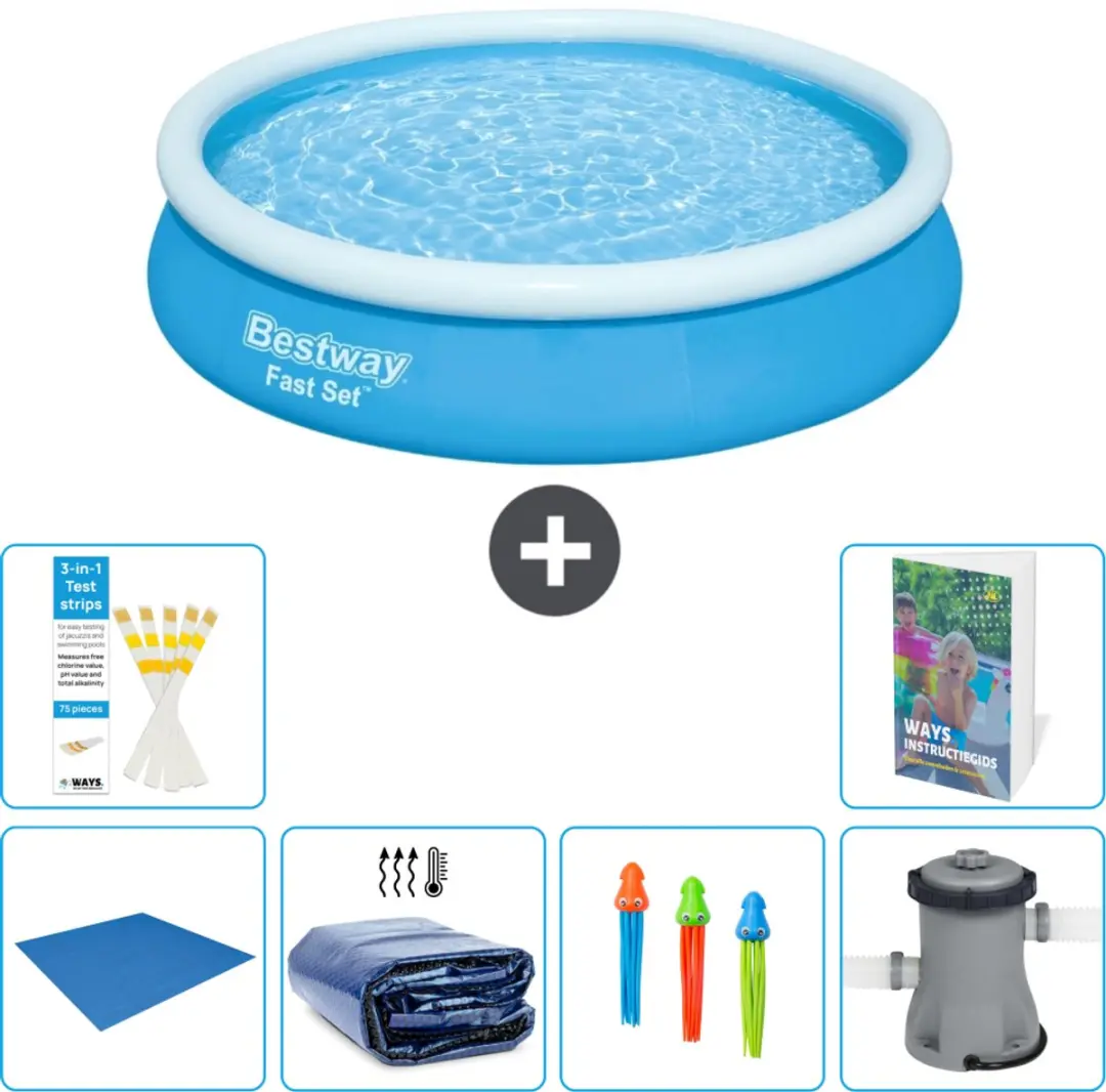 Bestway Fast Set Rond Zwembad 366x76cm