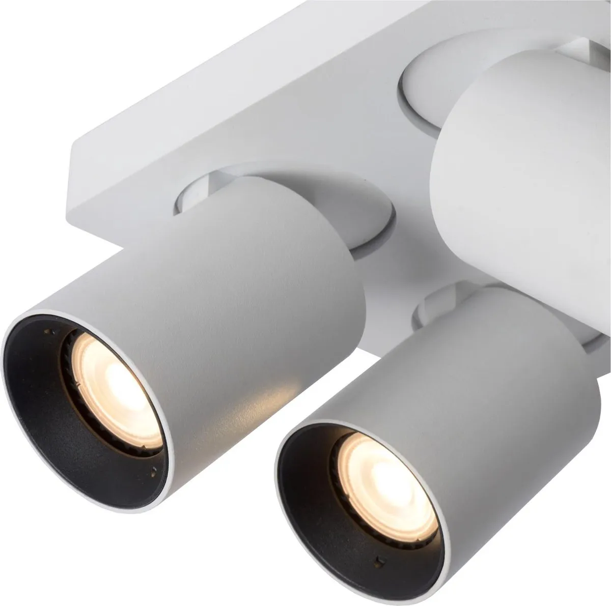 Lucide Nigel Plafondspot LED Dim-to-Warm GU10 - 4x5W Wit