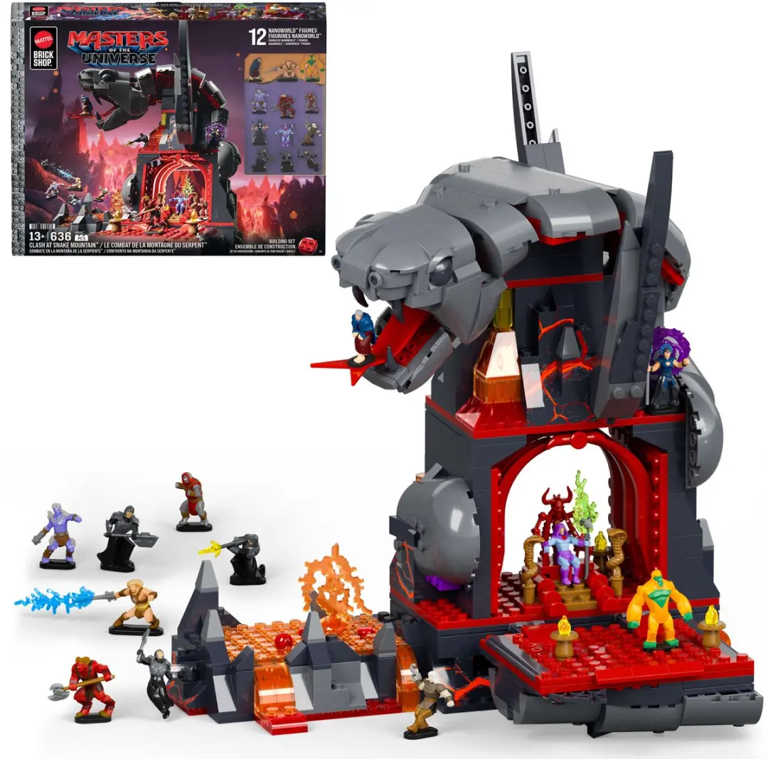 Mattel Masters of the Universe Brick Shop Snake Mountain