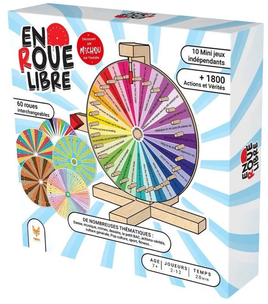 Topi Games En Roue Libre Partyspel MIC-124901 - 60 Wielen
