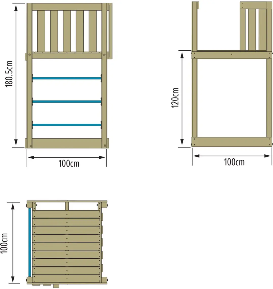 TP Toys Skywood Platform 120cm - FSC Hout