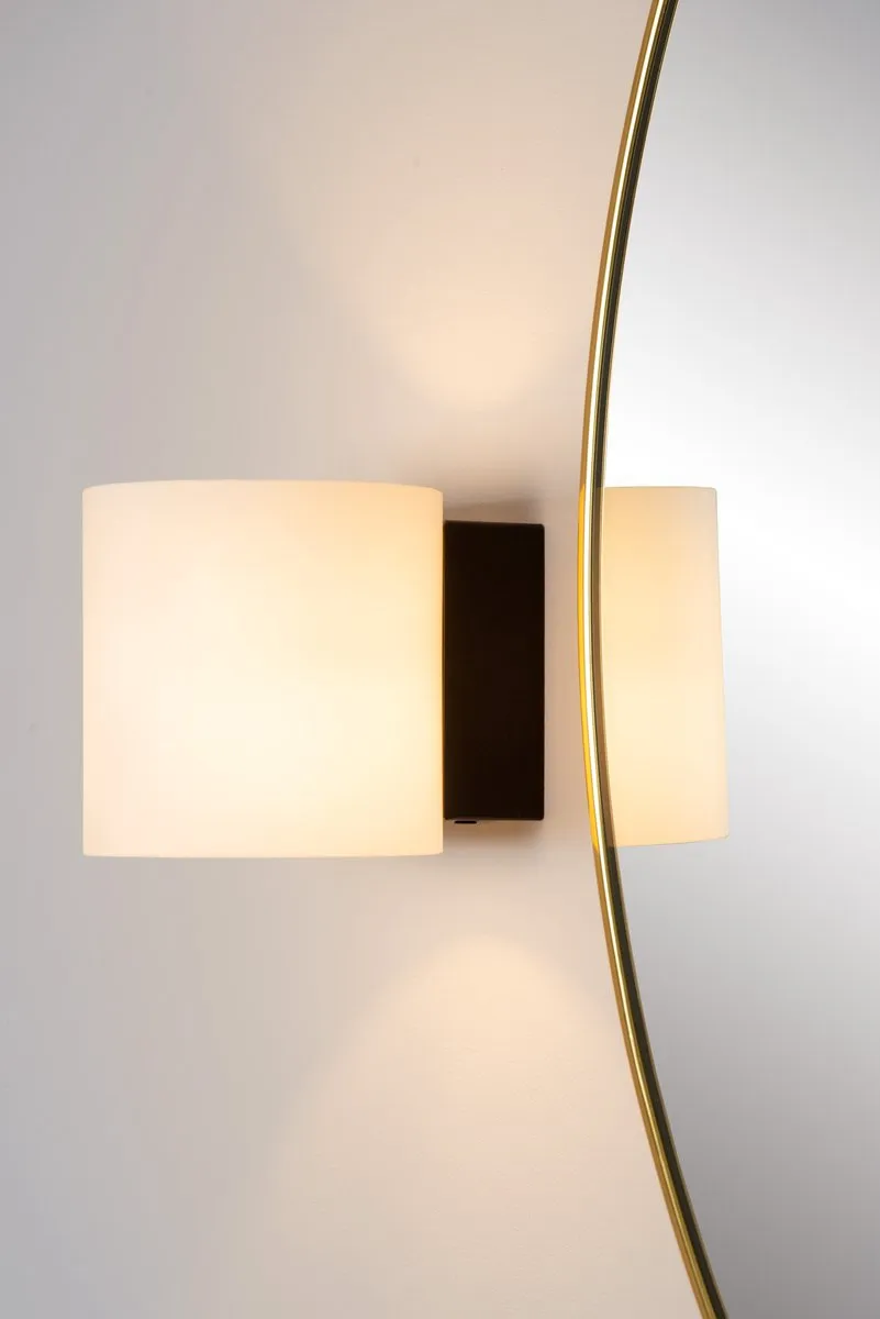 Lucide JELTE Wandlamp Badkamer 1xG9 - IP44 - Zwart