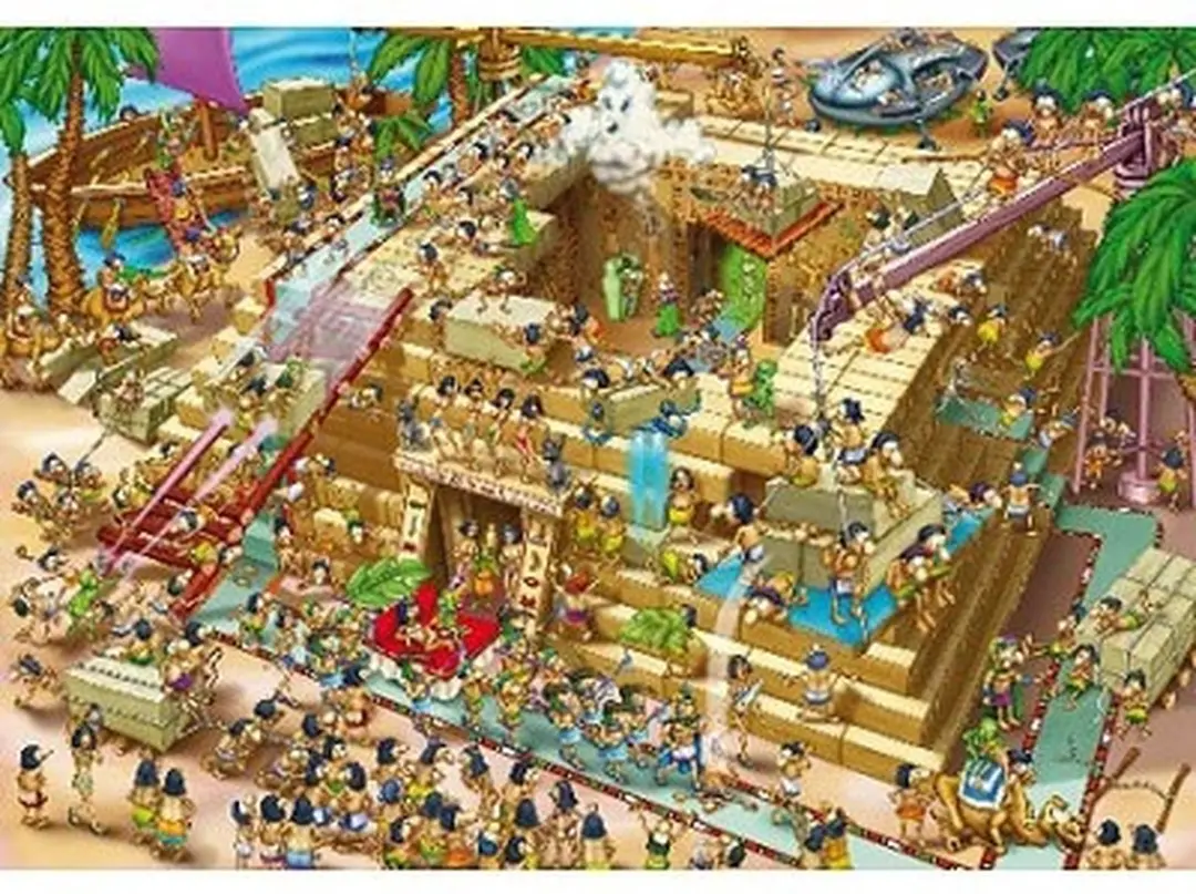 D-Toys Cartoon Piramide Egypte Puzzel 1000 Stuks - Meerkleurig