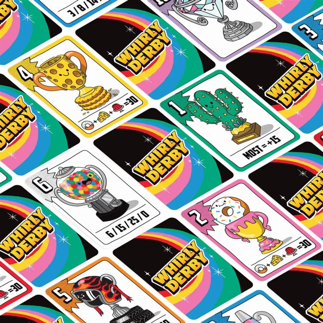 Asmodee Whirly Derby Strategisch Knikkerspel - 2-6 Spelers