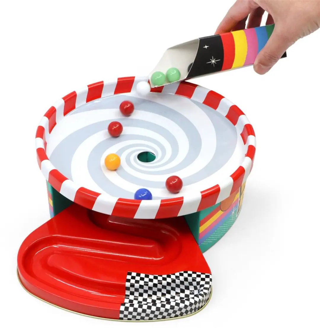 Asmodee Whirly Derby Strategisch Knikkerspel - 2-6 Spelers