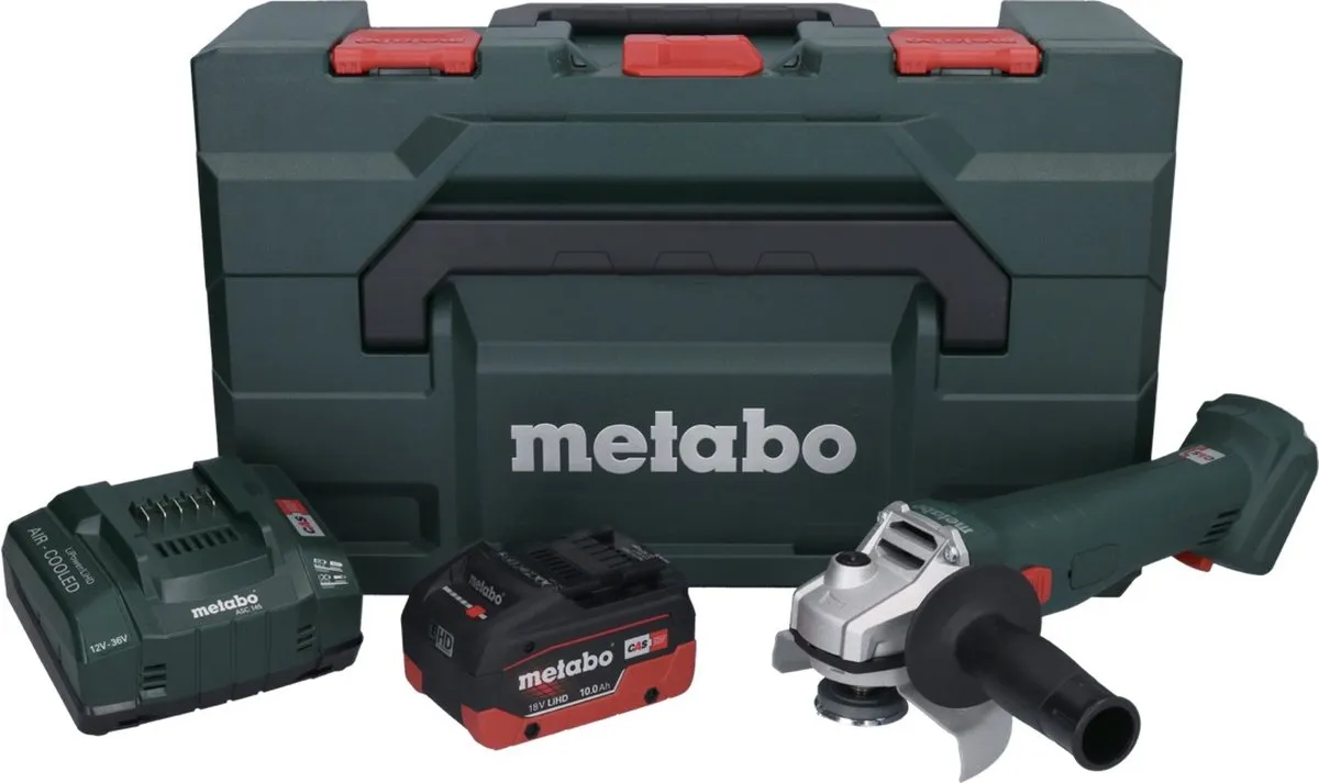 Metabo W 18 L 9-125 Haakse Slijper 125mm - 18V - 10Ah - Metaal