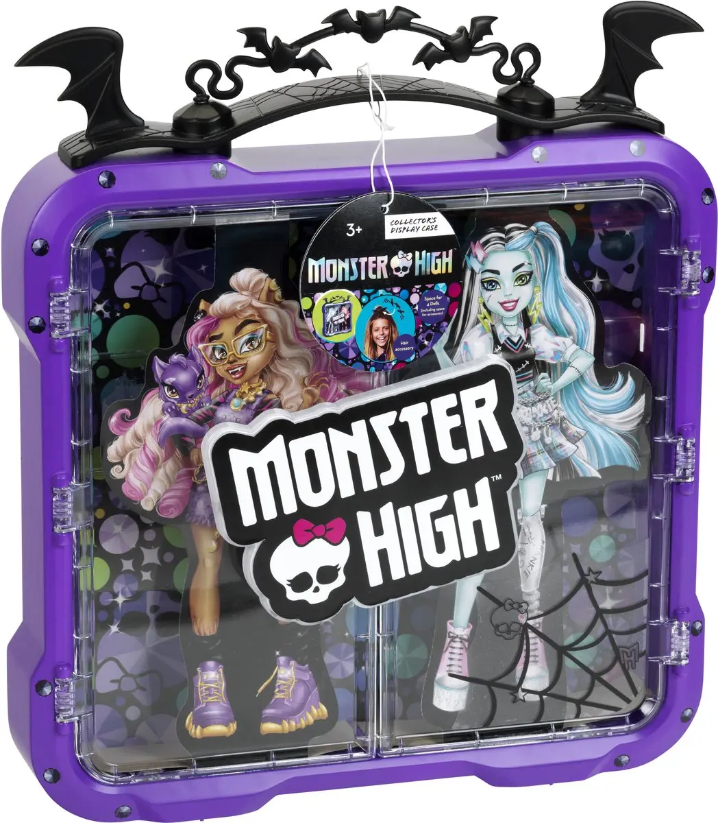 Klein Toys Monster High Vitrinekoffer 2559 - 4 Minipoppen - Paars