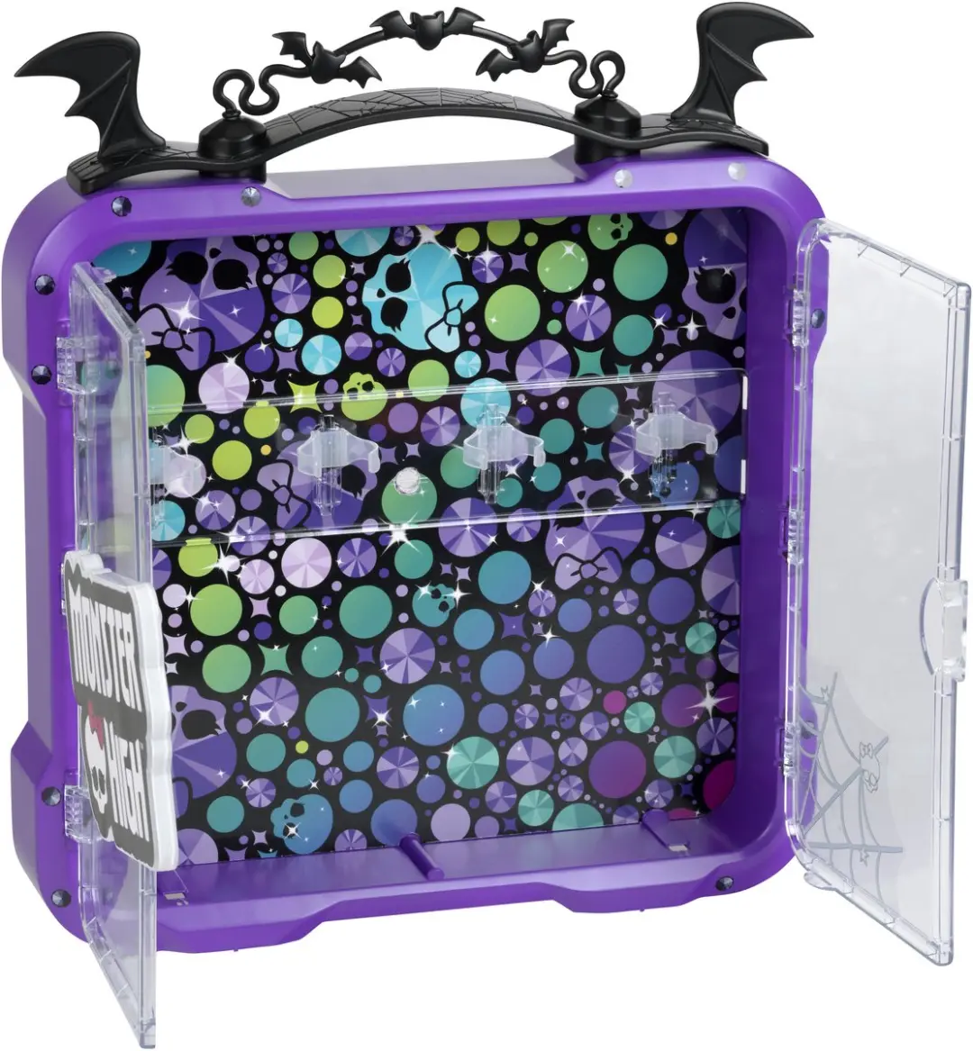 Klein Toys Monster High Vitrinekoffer 2559 - 4 Minipoppen - Paars