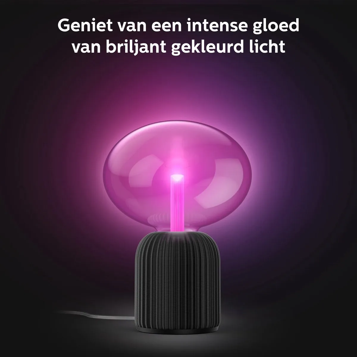 Philips Hue Lightguide 3D-geprinte Tafellamp - E27 - Wit & Kleur Licht - Zwart