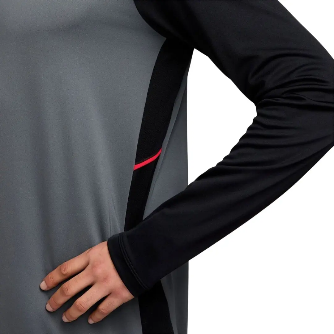 Nike Academy Dri-FIT Trainingssweater Heren M - Grijs/Zwart/Rood