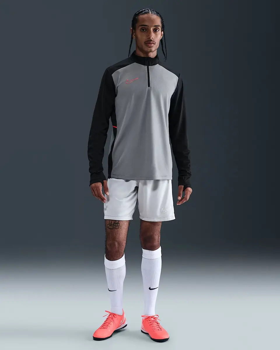 Nike Academy Dri-FIT Trainingssweater Heren M - Grijs/Zwart/Rood