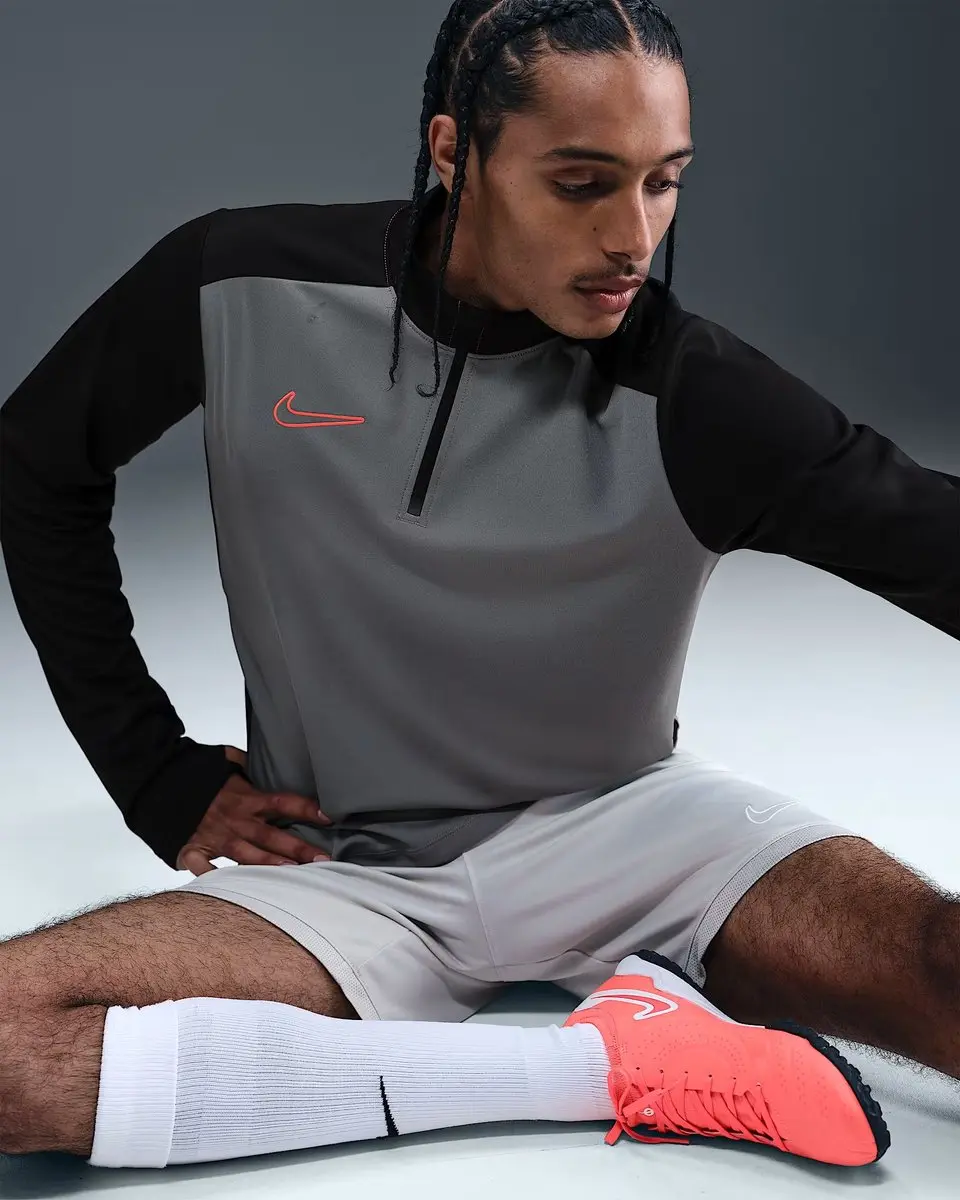 Nike Academy Dri-FIT Trainingssweater Heren M - Grijs/Zwart/Rood - afbeelding 6 van 6