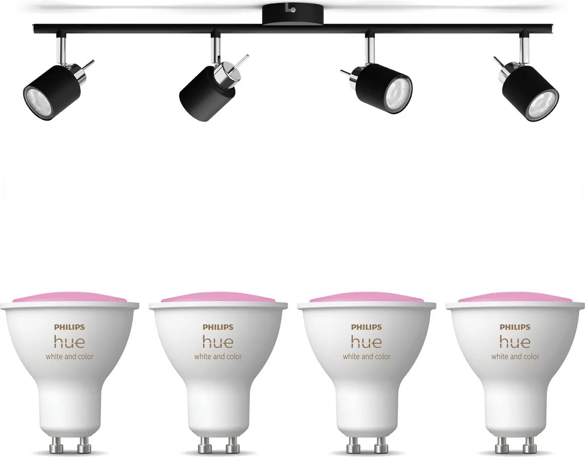Philips Hue Meranti Opbouwspot Zwart