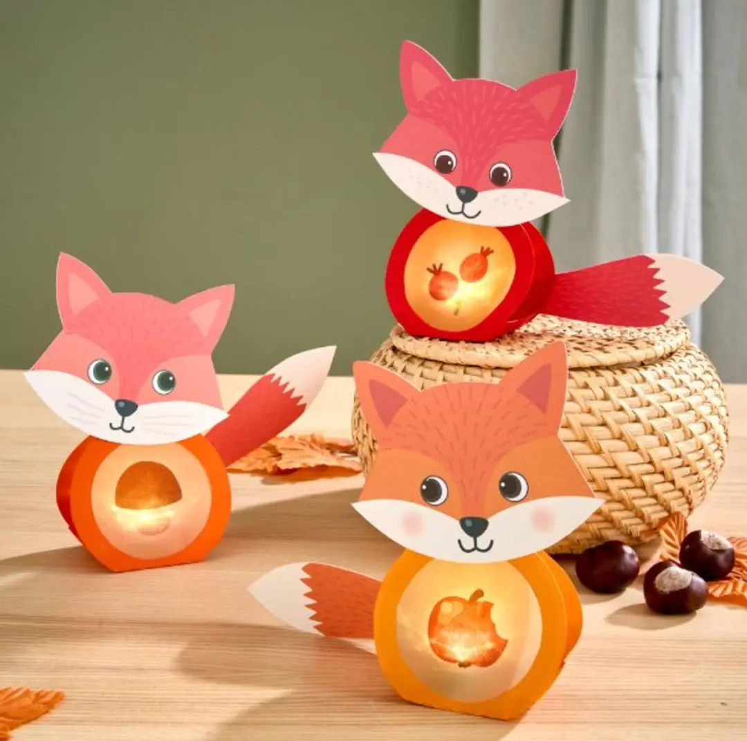Haba Knutselpakket MiniLichten Vosjes - 3+ Meerkleurig
