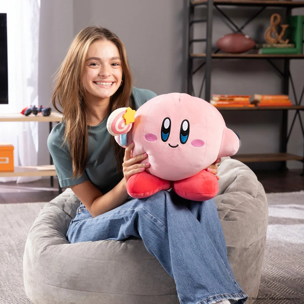 Tomy Kirby Mocchi-Mocchi Knuffelfiguur - 33cm - Multi - afbeelding 6 van 6