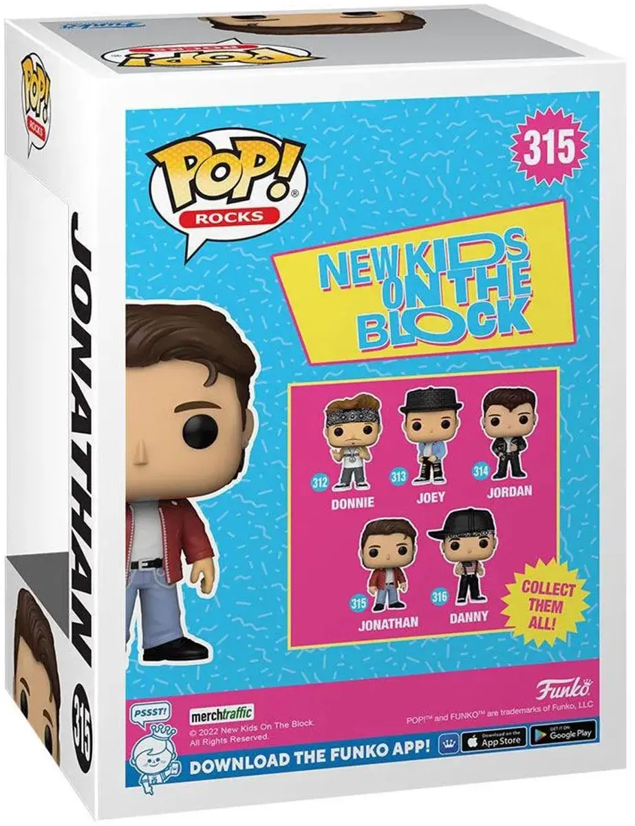 Funko POP! Rocks Jonathan New Kids On The Block - Verzamelfiguur 9cm - Multicolor