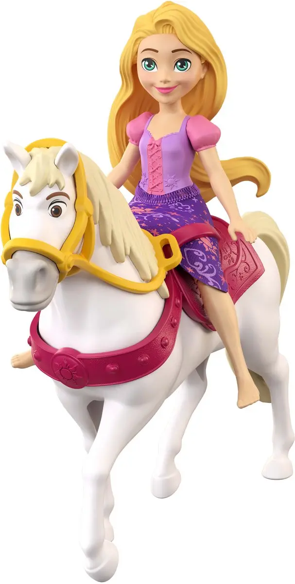 Mattel Disney Prinses Rapunzel Personageset - 3 Poppen & Paard