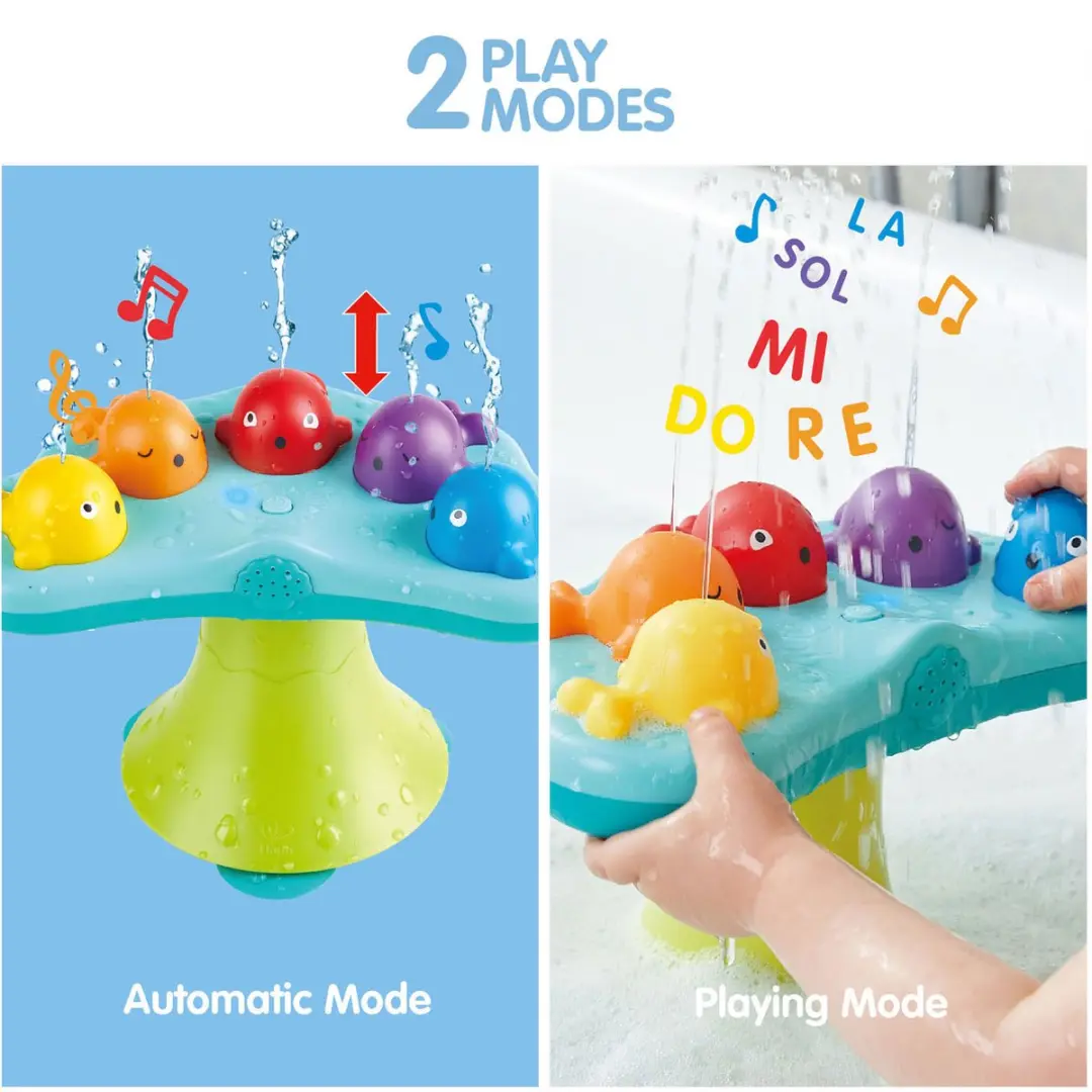 Hape Musical Whale Fountain E0218 - Multicolor