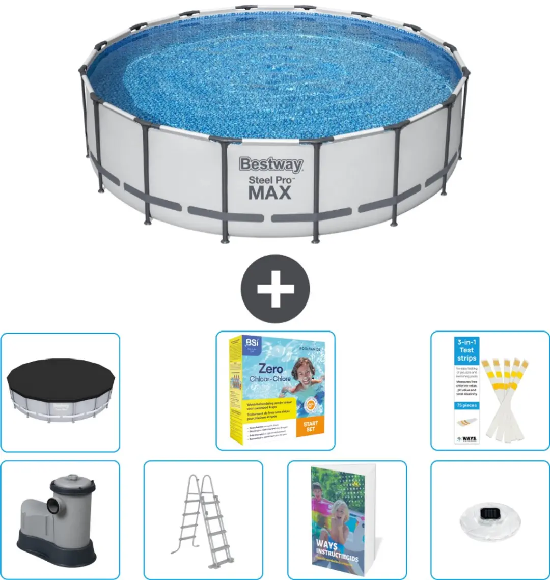 Bestway Steel Pro MAX Zwembad 488x122cm